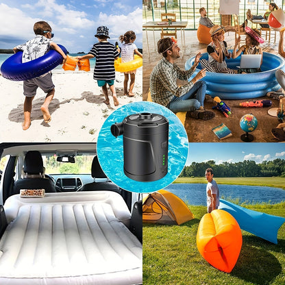 Pompe à Air USB Portable – Gonfleur Compact et Sans Fil pour Usage Extérieur