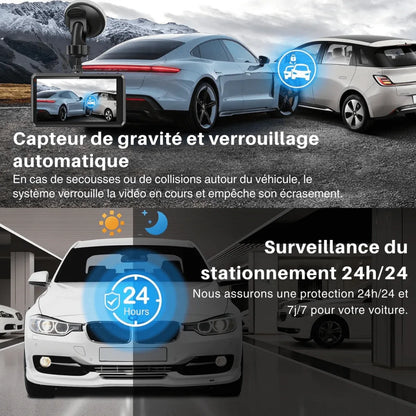 Dashcam Sans Fil 1080P - Vision Nocturne Avant et Arrière - Rondor