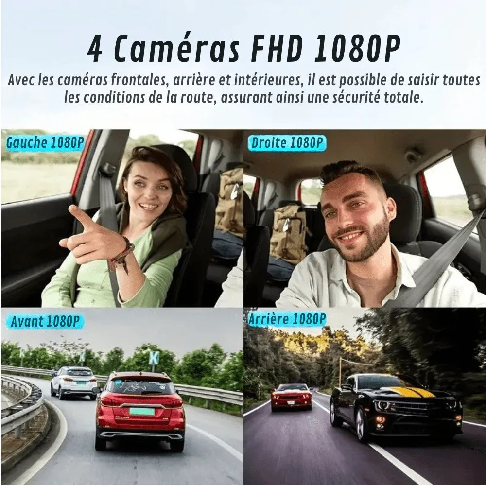 Dashcam Voiture 360°| DashGard Pro CX360 | Surveillance Totale® | RONDOR - Rondor