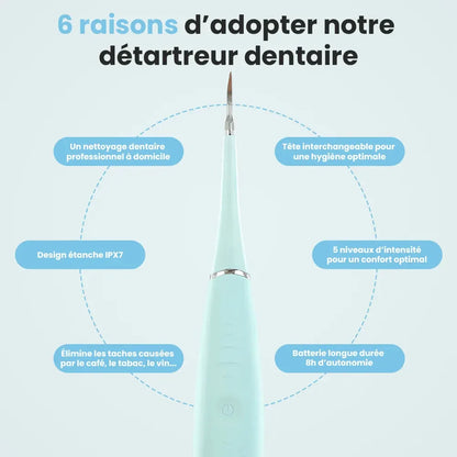 DENTIFRESH Détartreur Dentaire à Ultrasons - Sans douleur et sans danger | RONDOR - Rondor