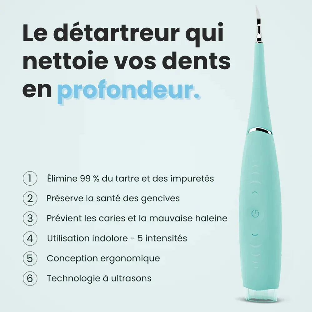 DENTIFRESH Détartreur Dentaire à Ultrasons - Sans douleur et sans danger | RONDOR - Rondor