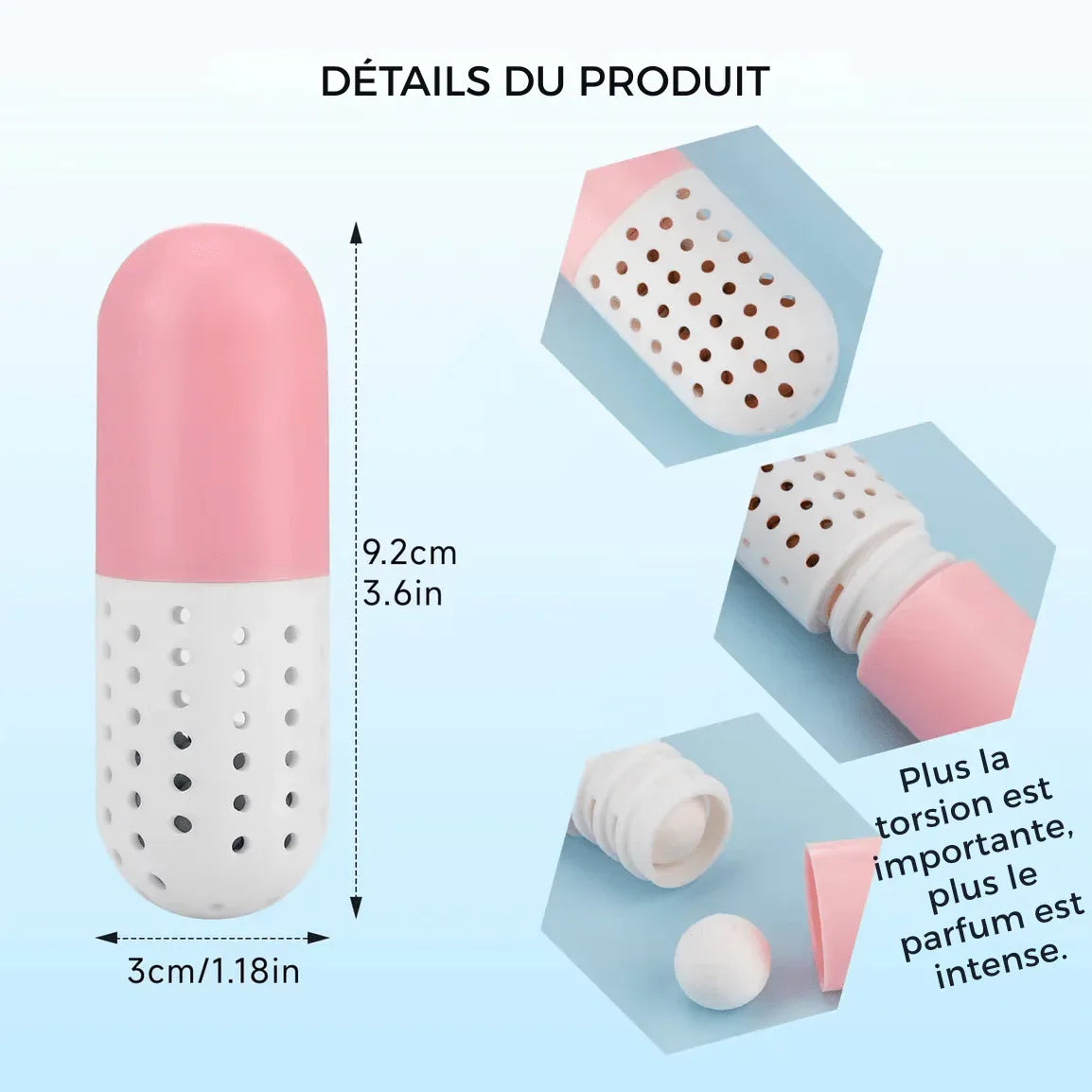 Désodorisants pour chaussures et absorbeur d'humidité (ensemble de 2) - Rondor