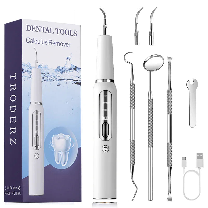 Détartreur dentaire à ultrasons USB – nettoyage des dents à domicile - Rondor