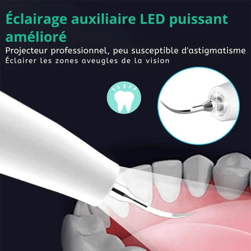 Détartreur dentaire à ultrasons USB – nettoyage des dents à domicile - Rondor