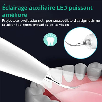 Détartreur dentaire à ultrasons USB – nettoyage des dents à domicile - Rondor