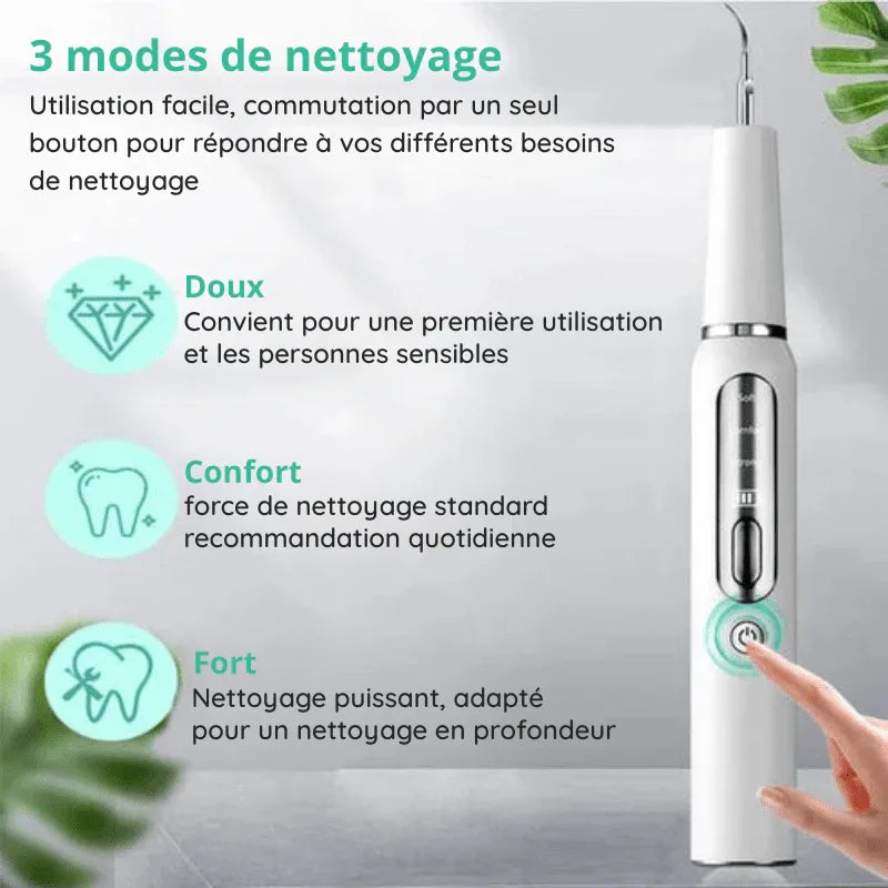 Détartreur dentaire à ultrasons USB – nettoyage des dents à domicile - Rondor
