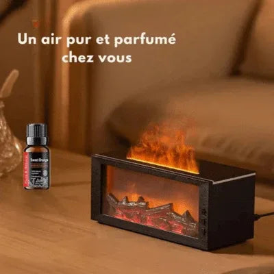 Diffuseur d’arômes effet flamme (3 flacons d’huiles essentielles inclus) - Rondor