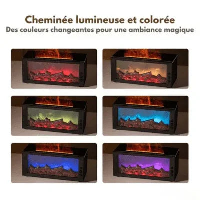 Diffuseur d’arômes effet flamme (3 flacons d’huiles essentielles inclus) - Rondor