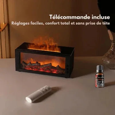 Diffuseur d’arômes effet flamme (3 flacons d’huiles essentielles inclus) - Rondor
