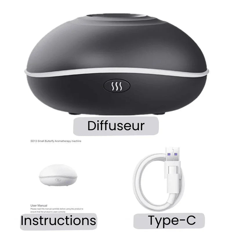 Diffux™ - Diffuseur d’Arômes – Ultrasonique, LED, Humidificateur 200ml | RONDOR - Rondor