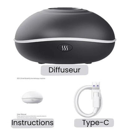 Diffux™ - Diffuseur d’Arômes – Ultrasonique, LED, Humidificateur 200ml | RONDOR - Rondor