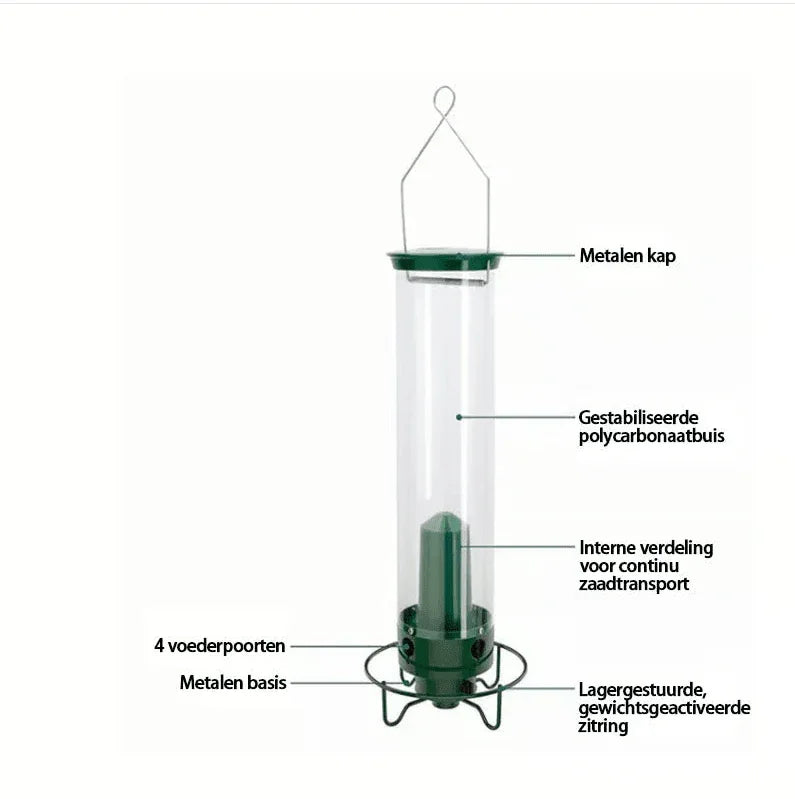 Distributeur de Graines Antiecureuil - Résistant et Durable - Rondor