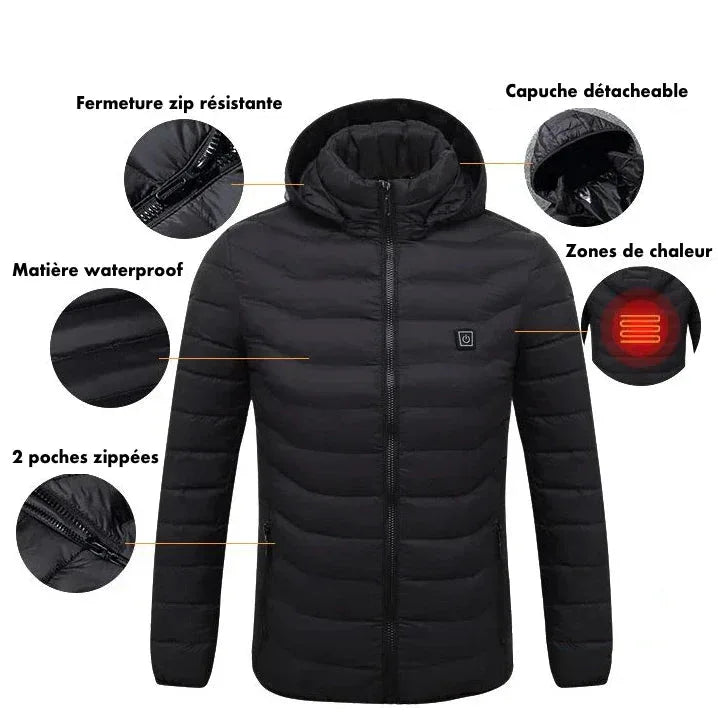 Doudoune Chauffante Unisexe | Chaleur Réglable & Confort Absolu pour un Hiver Sans Froid - Rondor