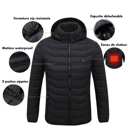 Doudoune Chauffante Unisexe | Chaleur Réglable & Confort Absolu pour un Hiver Sans Froid - Rondor