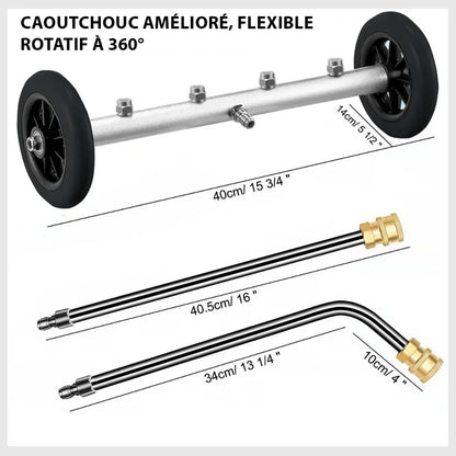 DualClean™ – Accessoire Professionnel pour Nettoyeur Haute Pression (4000 PSI) - Rondor