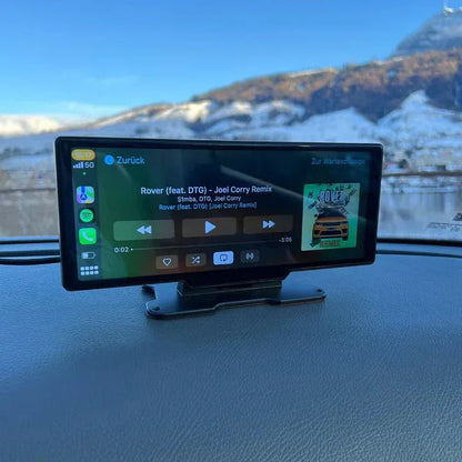 Écran Portable CarPlay & Android Auto 10.26 Pouces – Écran de Voiture HD avec Dashcam Intégrée - Rondor