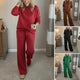 Ensemble 2 pièces pour femme comprenant un pull à paillettes et un pantalon