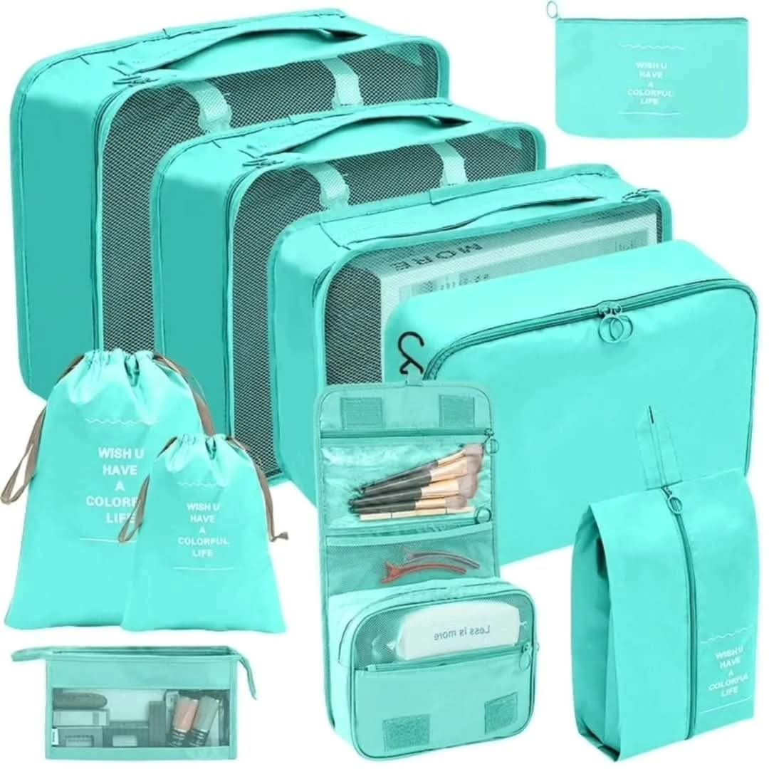 Ensemble Organisateur de Voyage 10 Pièces – Optimisez l’Espace de Votre Valise - Rondor