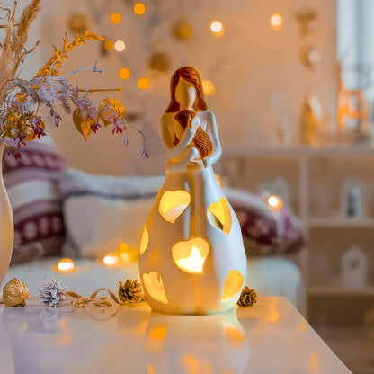 Éthéria™ – Lampe de Table Décorative Élégante en Résine Beige | RONDOR - Rondor