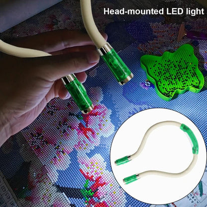 FlexiGlow – Lampe LED flexible à porter autour du cou pour tricot, crochet et loisirs créatifs - Rondor