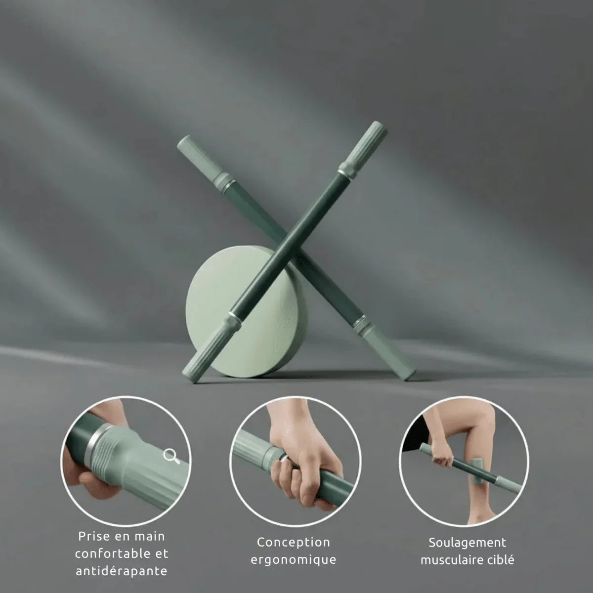 FLEXROLL™ – Rouleau de Massage Yoga pour Relaxation Musculaire Profonde - Rondor