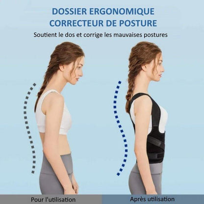 FormFit™ | Support Dorsal Réglable pour Posture - Rondor