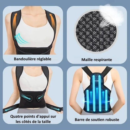 FormFit™ | Support Dorsal Réglable pour Posture - Rondor