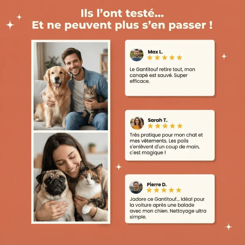 Gantitouf - Gant Anti - Poils Réutilisable & Écologique | RONDOR - Rondor