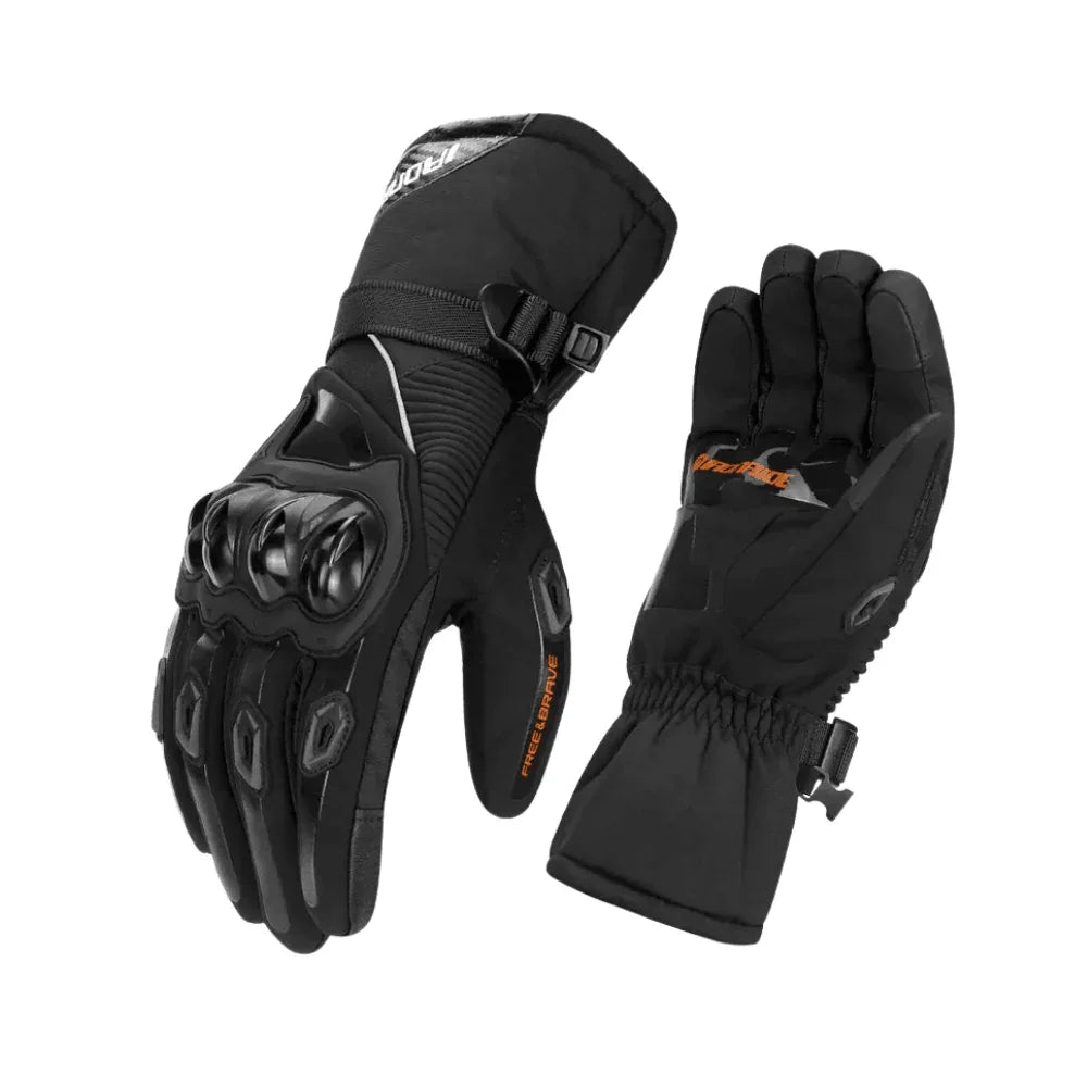 Gants de Moto Imperméables pour Hiver – Gants Isolants avec Coque de Protection - Rondor