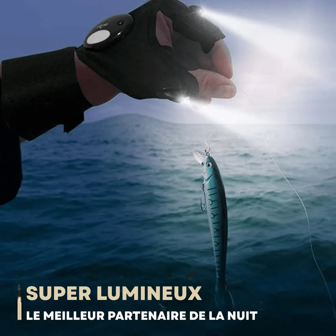 Gants Lumineux pour Pêche, Camping et Activités Extérieures - Rondor