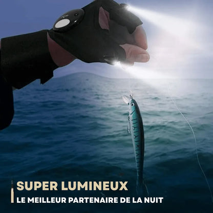 Gants Lumineux pour Pêche, Camping et Activités Extérieures - Rondor