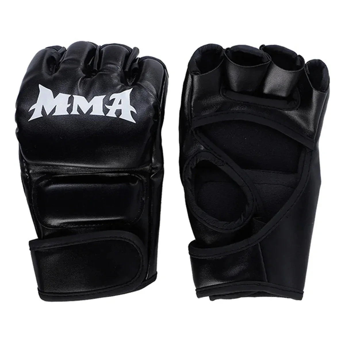 Gants MMA - Gants Hommes et Femmes - Gants en Cuir sans Doigts Combats - Rondor