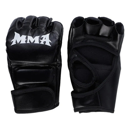 Gants MMA - Gants Hommes et Femmes - Gants en Cuir sans Doigts Combats - Rondor