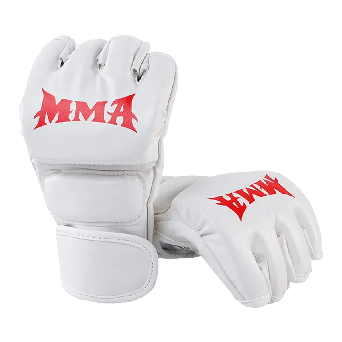Gants MMA - Gants Hommes et Femmes - Gants en Cuir sans Doigts Combats - Rondor