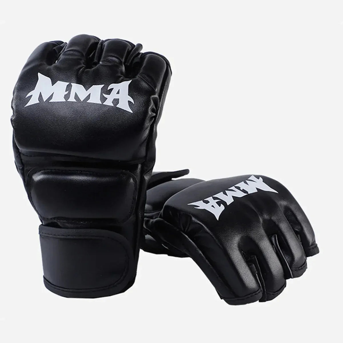 Gants MMA - Gants Hommes et Femmes - Gants en Cuir sans Doigts Combats - Rondor
