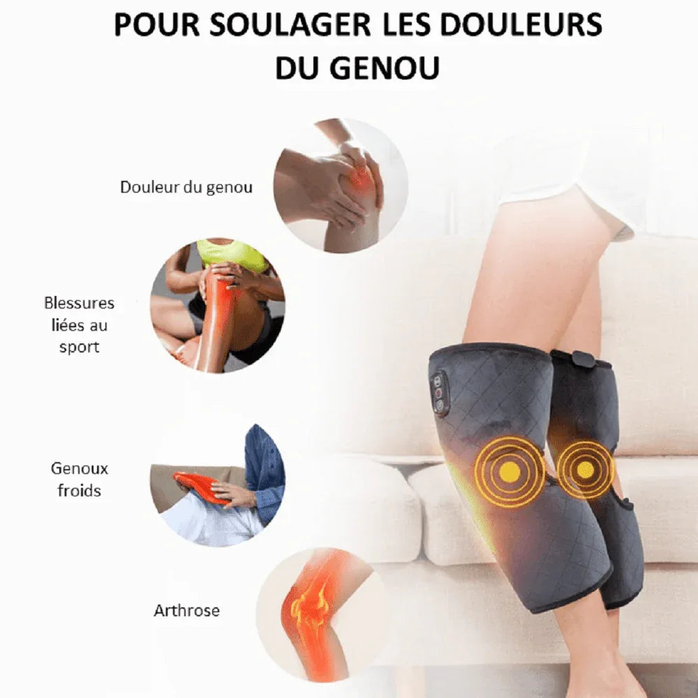 Genouillère chauffante avec massage - Rondor