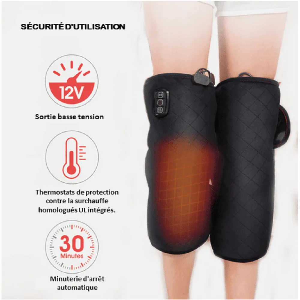Genouillère chauffante avec massage - Rondor