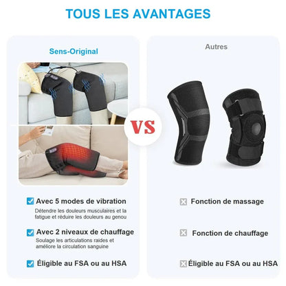 Genouillère chauffante avec massage - Rondor