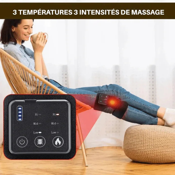 Genouillère Chauffante Massante Arthrose Kimi™ - Rondor