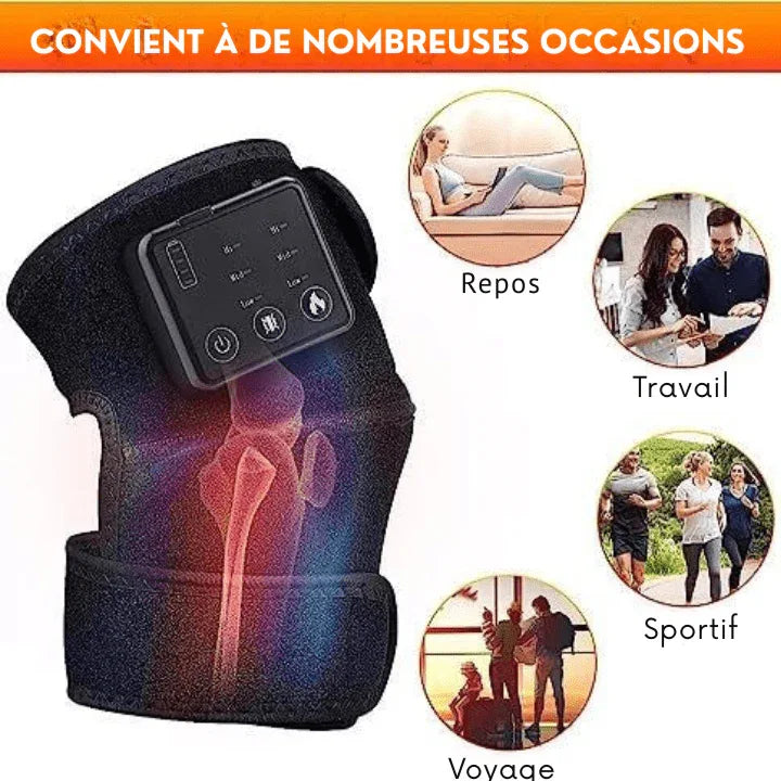 Genouillère Chauffante Massante Arthrose Kimi™ - Rondor