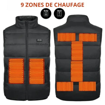 Gilet Chauffant 9 Zones Ultra Performant - Rondor
