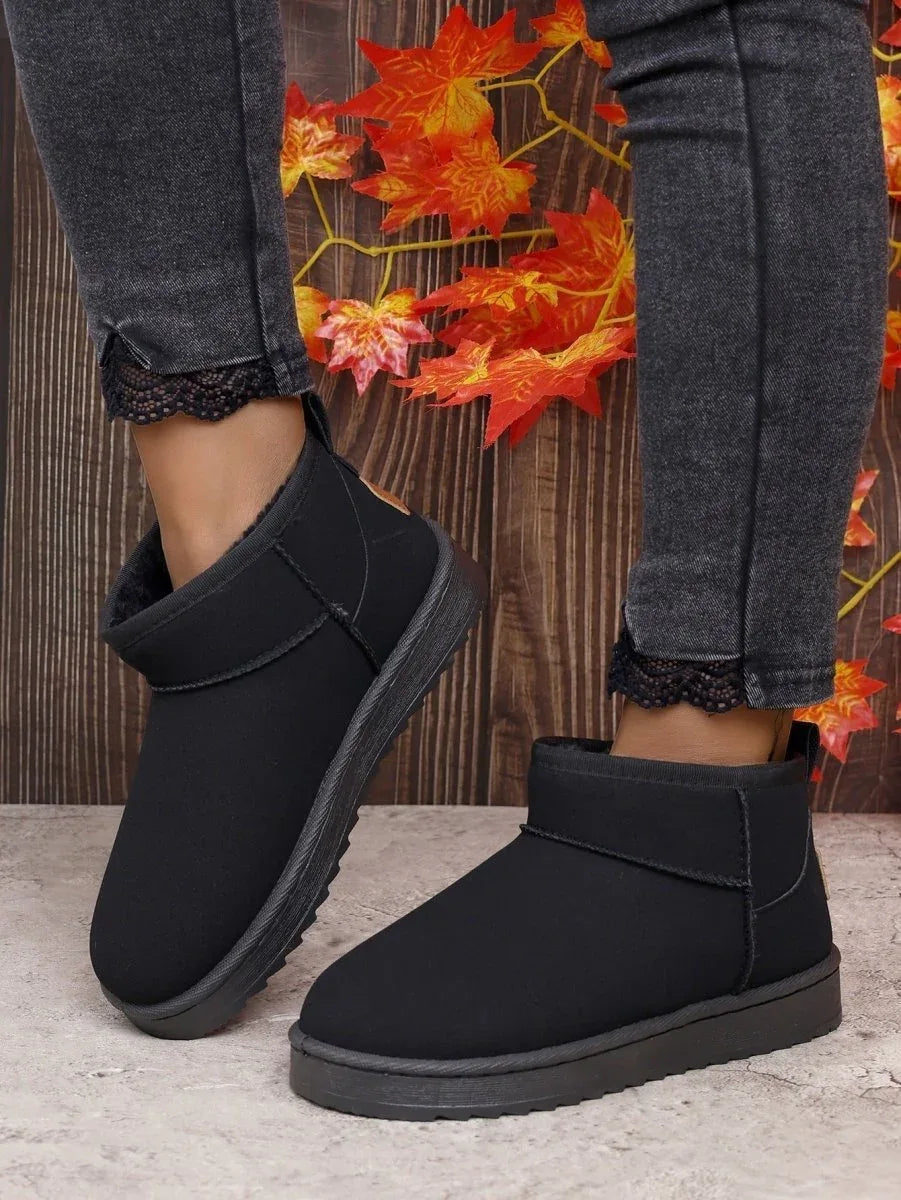 GlacialStep™ – Pantoufles Bottes de Neige Femme Chaudes et Antidérapantes - Rondor