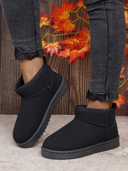 GlacialStep™ – Pantoufles Bottes de Neige Femme Chaudes et Antidérapantes - Rondor
