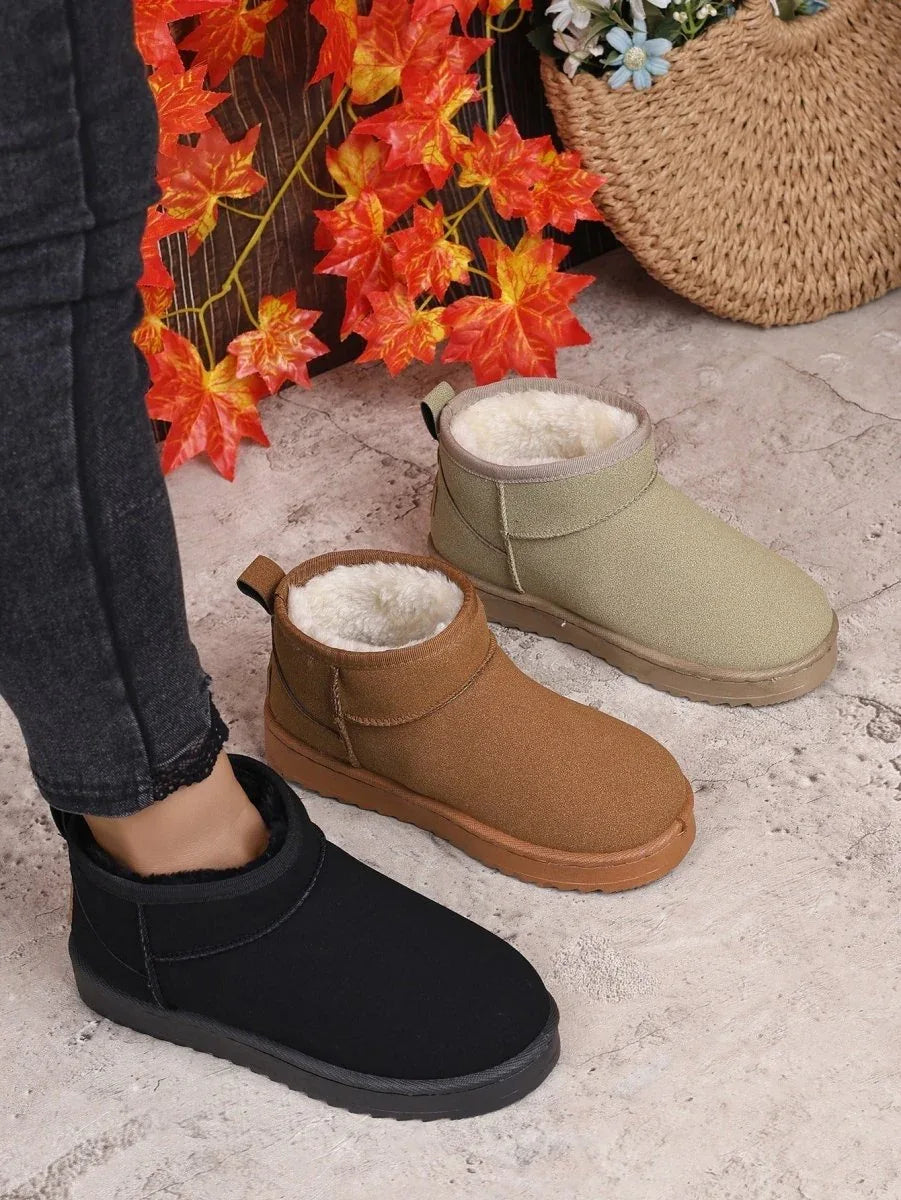 GlacialStep™ – Pantoufles Bottes de Neige Femme Chaudes et Antidérapantes - Rondor