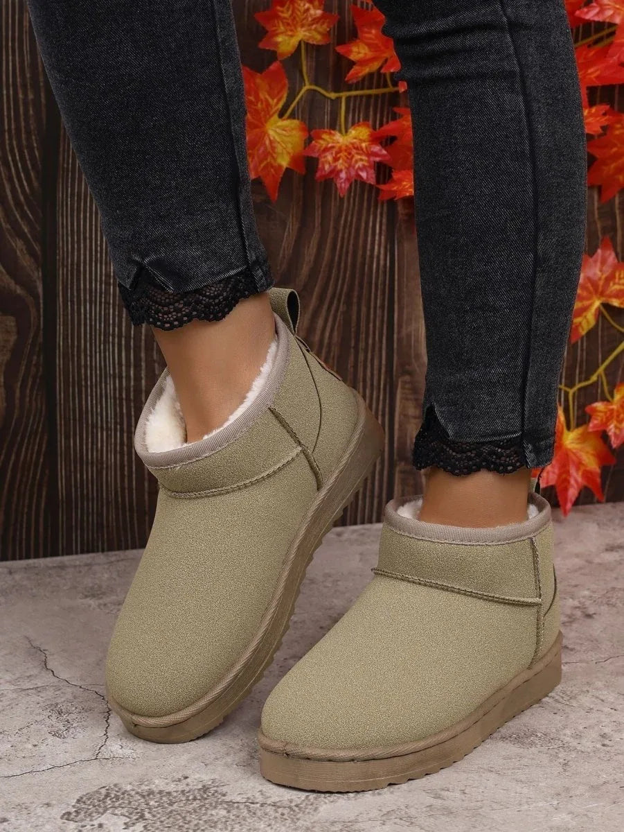 GlacialStep™ – Pantoufles Bottes de Neige Femme Chaudes et Antidérapantes - Rondor