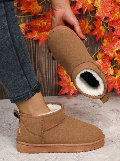GlacialStep™ – Pantoufles Bottes de Neige Femme Chaudes et Antidérapantes - Rondor