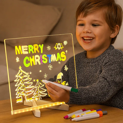 GlowCraft | Table de dessin LED pour enfants – Pour un divertissement créatif et éducatif pendant les vacances - Rondor