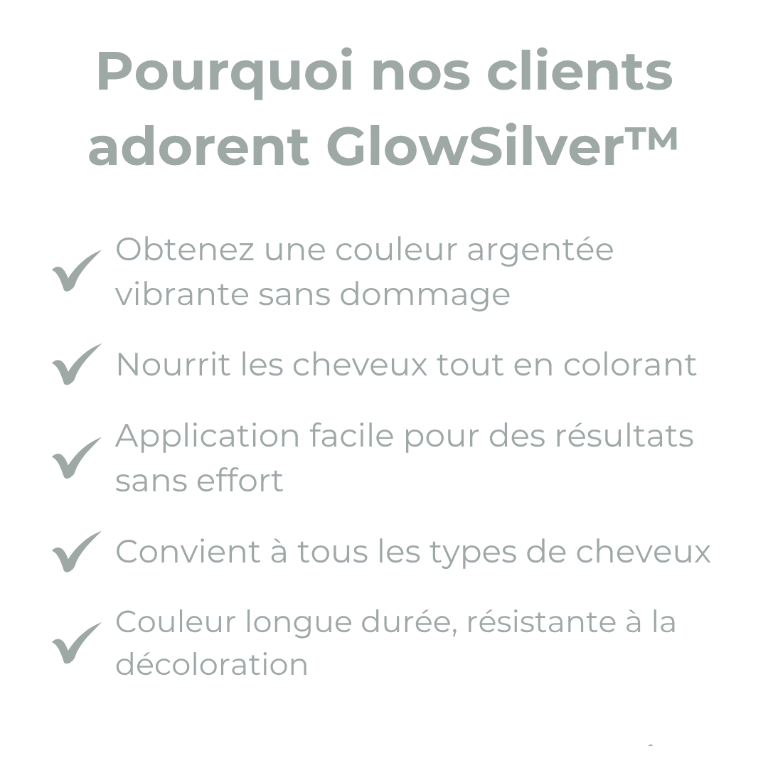 GlowSilver™ Teinture Capillaire Naturelle 2 - en - 1 - Rondor