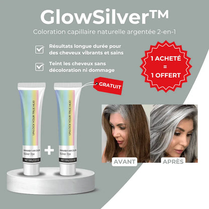 GlowSilver™ Teinture Capillaire Naturelle 2 - en - 1 - Rondor