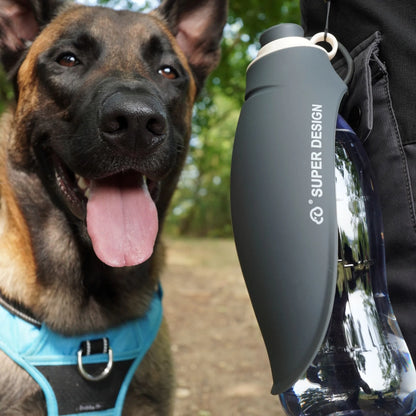 Gourde pour Chien Anti-Fuite 580ml - Bol Intégré & Sans BPA